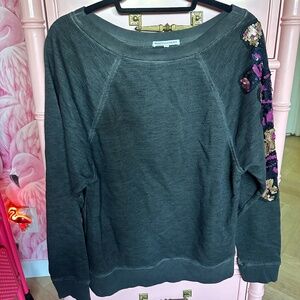 NWT Rebecca Minkoff Heather Grey Sequin Sweatshirt